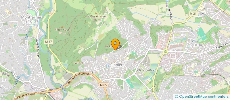 localisation de l'entreprise MONSIEUR MOHAMMED AS SABAN  CLAPIERS