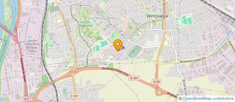 localisation de l'entreprise MONSIEUR MOHAMMED ATTEYT ALLAH à VENISSIEUX