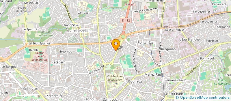 localisation de l'entreprise MONSIEUR MOHAMMED BADAOUI à BREST
