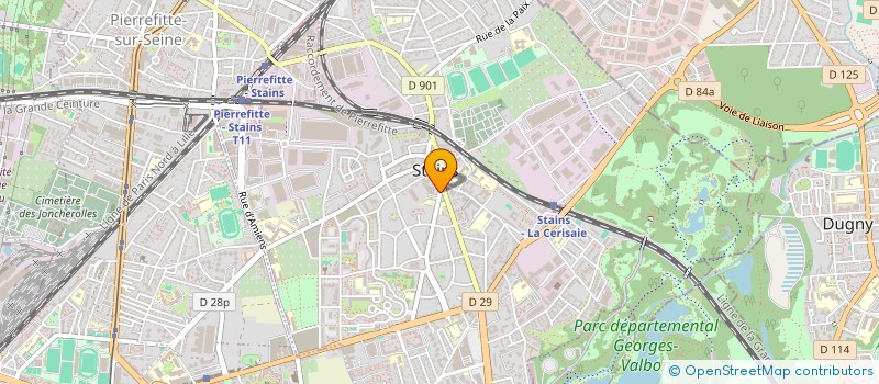 localisation de l'entreprise MONSIEUR MOHAMMED BADI  STAINS