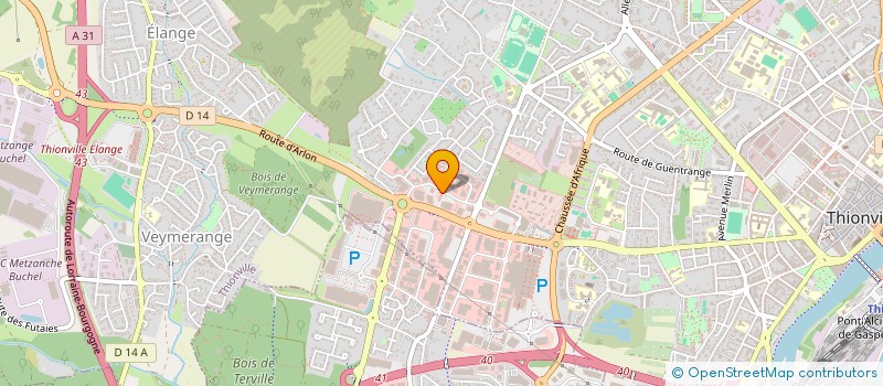 localisation de l'entreprise MONSIEUR MOHAMMED BAILECHE  THIONVILLE