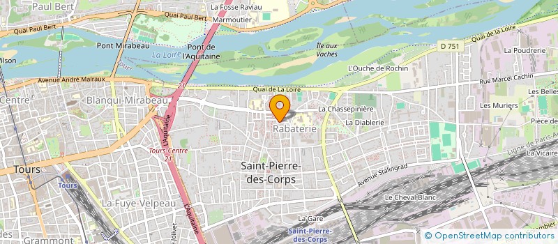 localisation de l'entreprise MONSIEUR MOHAMMED BAYO  SAINT-PIERRE-DES-CORPS