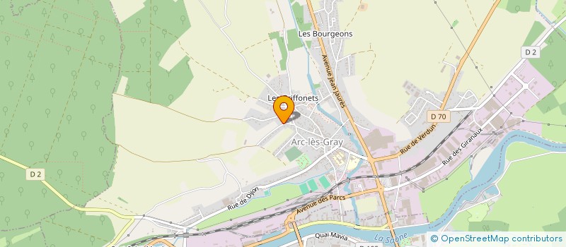 localisation de l'entreprise MONSIEUR MOHAMMED BEDDI  ARC-LES-GRAY