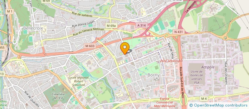 localisation de l'entreprise MONSIEUR MOHAMMED BEKHOUCHE  METZ