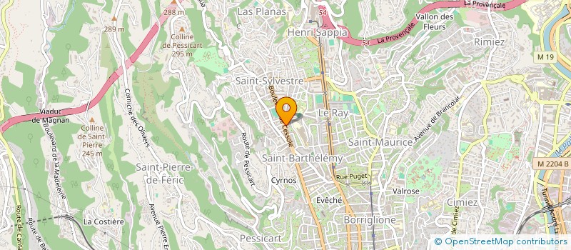 localisation de l'entreprise MONSIEUR MOHAMMED BEKHTAOUI  NICE