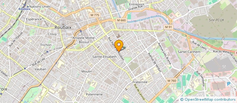 localisation de l'entreprise MONSIEUR MOHAMMED BELARBI  ROUBAIX