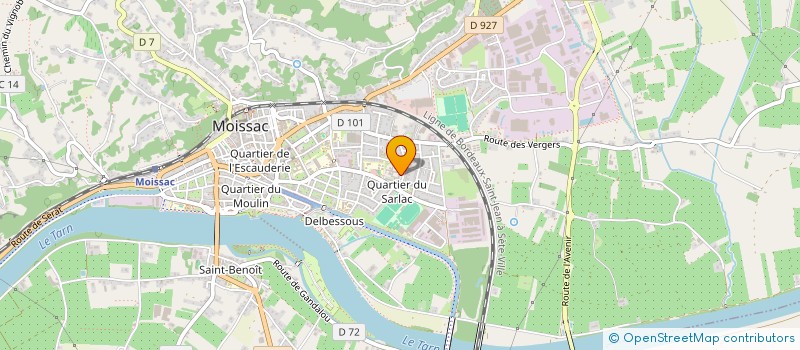 localisation de l'entreprise MONSIEUR MOHAMMED BELARBI LAHMAR  MOISSAC