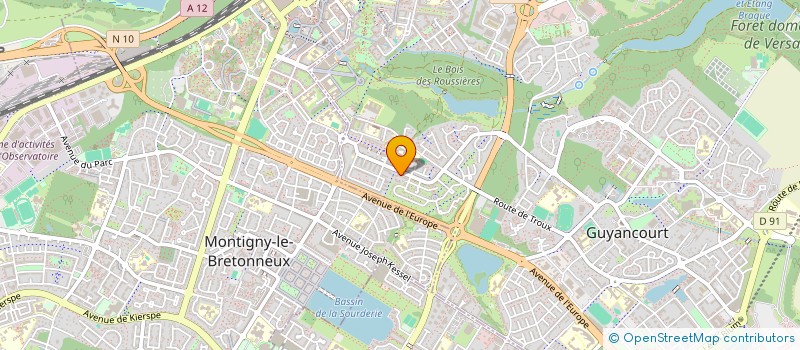 localisation de l'entreprise MONSIEUR MOHAMMED BELHADJ  GUYANCOURT