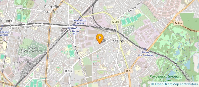 localisation de l'entreprise MONSIEUR MOHAMMED BELMAATI CHERKAOUI à STAINS