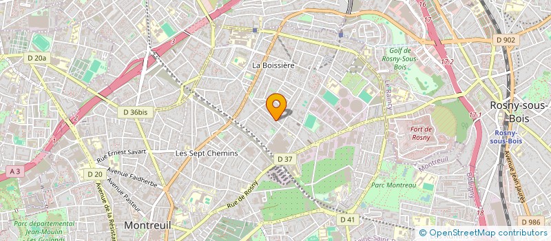 localisation de l'entreprise MONSIEUR MOHAMMED BELMIR à MONTREUIL