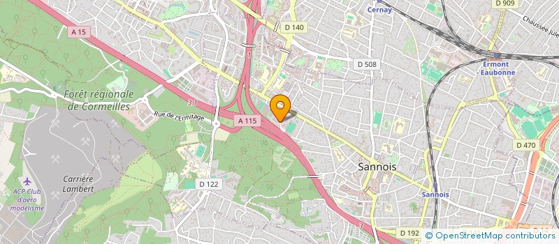 localisation de l'entreprise MONSIEUR MOHAMMED BEN GOUMAR  SANNOIS