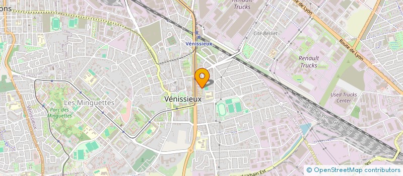 localisation de l'entreprise MONSIEUR MOHAMMED BENALI  VENISSIEUX
