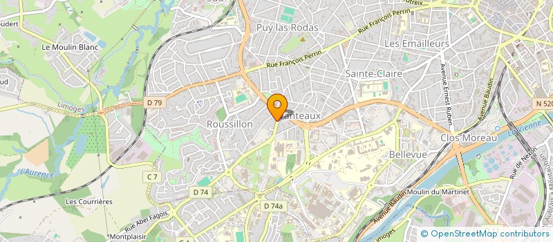 localisation de l'entreprise MONSIEUR MOHAMMED BENAMMAR à LIMOGES