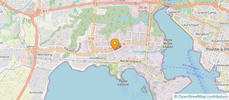 localisation de l'entreprise MONSIEUR MOHAMMED BENAMOR  BAIE-MAHAULT