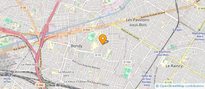 localisation de l'entreprise MONSIEUR MOHAMMED BENAZIZA  BONDY