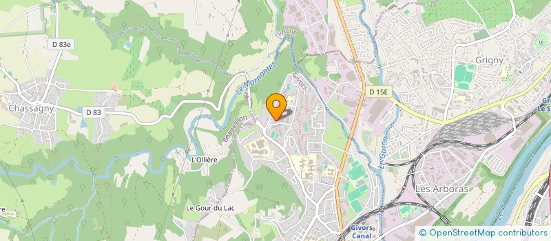 localisation de l'entreprise MONSIEUR MOHAMMED BENBASSAL  GIVORS