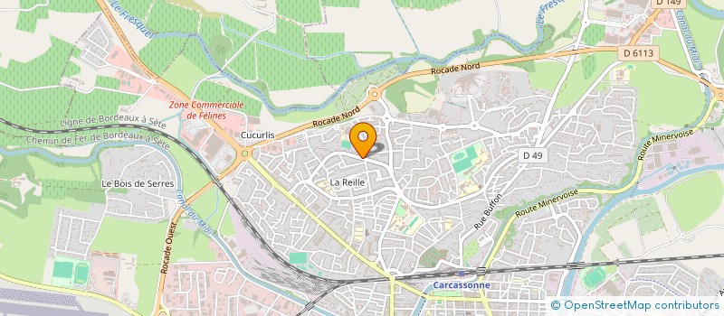 localisation de l'entreprise MONSIEUR MOHAMMED BENCHAMA à CARCASSONNE