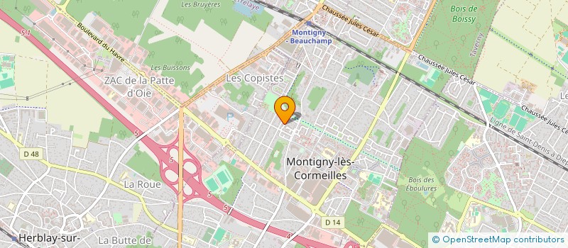 localisation de l'entreprise MONSIEUR MOHAMMED BENCHAOU  MONTIGNY-LES-CORMEILLES