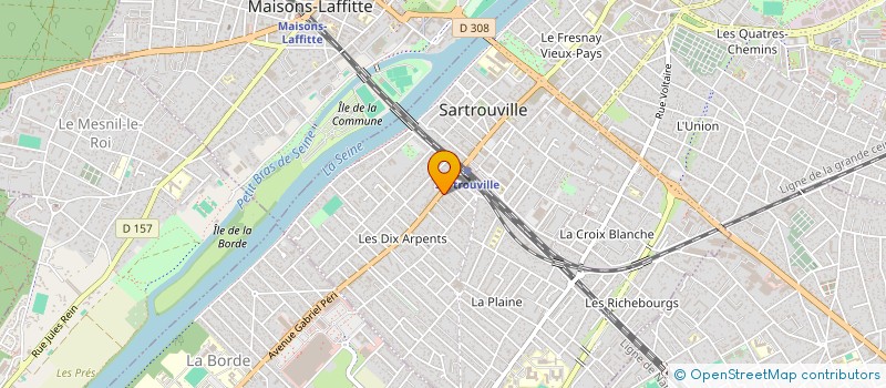 localisation de l'entreprise MONSIEUR MOHAMMED BENCHEKROUN  SARTROUVILLE