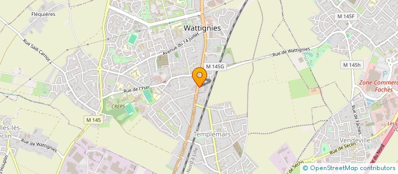 localisation de l'entreprise MONSIEUR MOHAMMED BENDIMERED  WATTIGNIES