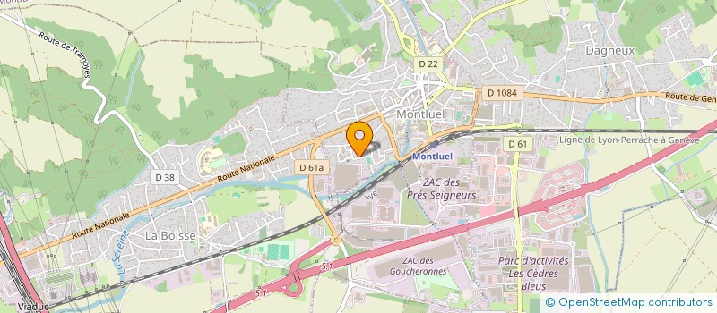 localisation de l'entreprise MONSIEUR MOHAMMED BENDJOU  MONTLUEL