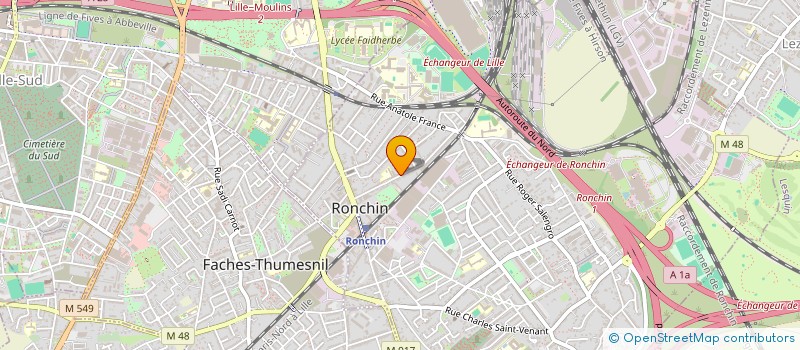 localisation de l'entreprise MONSIEUR MOHAMMED BENHADDI  RONCHIN