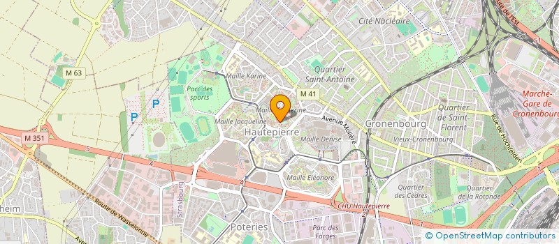localisation de l'entreprise MONSIEUR MOHAMMED BENHADI à STRASBOURG