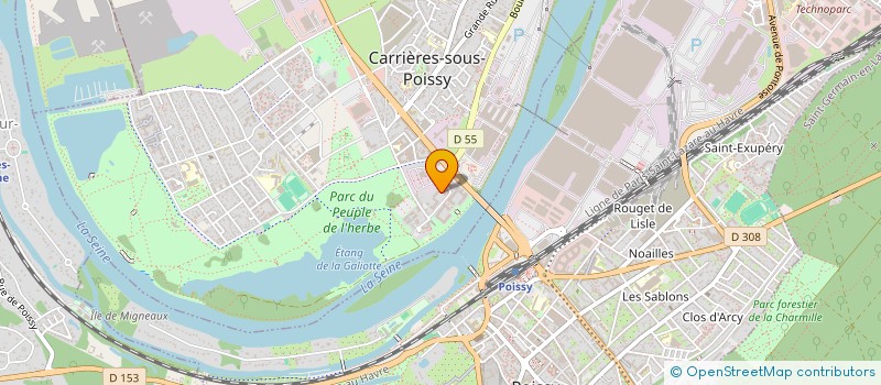 localisation de l'entreprise MONSIEUR MOHAMMED BENHALIMA  CARRIERES-SOUS-POISSY