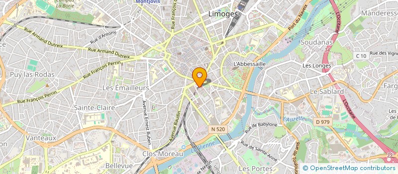 localisation de l'entreprise MONSIEUR MOHAMMED BENHARRAT à LIMOGES