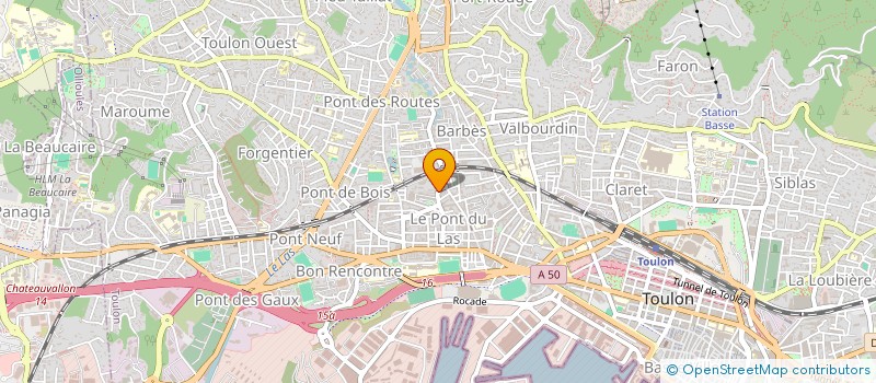 localisation de l'entreprise MONSIEUR MOHAMMED BENHOUMANE  TOULON