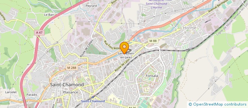 localisation de l'entreprise MONSIEUR MOHAMMED BENKADDOUR  SAINT-CHAMOND