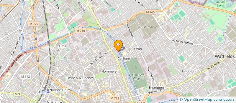 localisation de l'entreprise MONSIEUR MOHAMMED BENKIRANE  ROUBAIX