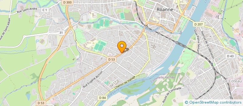 localisation de l'entreprise MONSIEUR MOHAMMED BENMOSTEFA  ROANNE