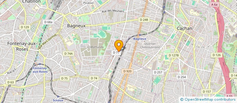 localisation de l'entreprise MONSIEUR MOHAMMED BENMOUFFOK à BAGNEUX