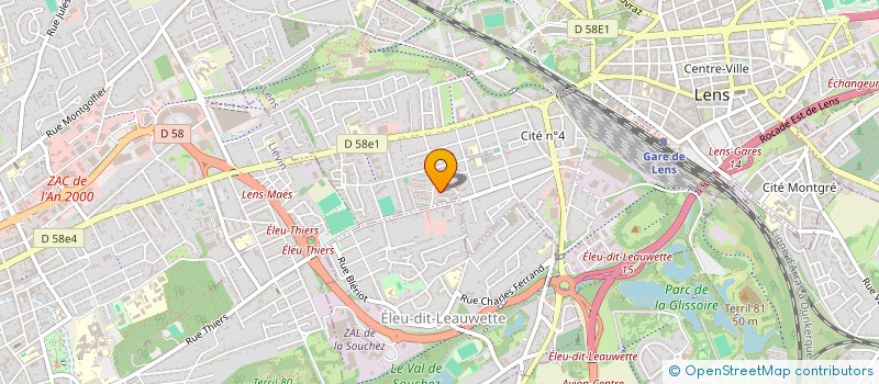 localisation de l'entreprise MONSIEUR MOHAMMED BENMOUSSA  LENS