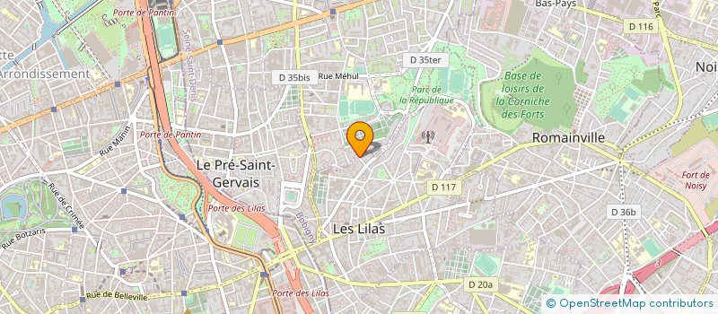 localisation de l'entreprise MONSIEUR MOHAMMED BENNACER à LES LILAS