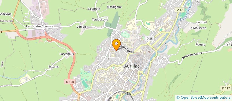 localisation de l'entreprise MONSIEUR MOHAMMED BENOSMAN à AURILLAC
