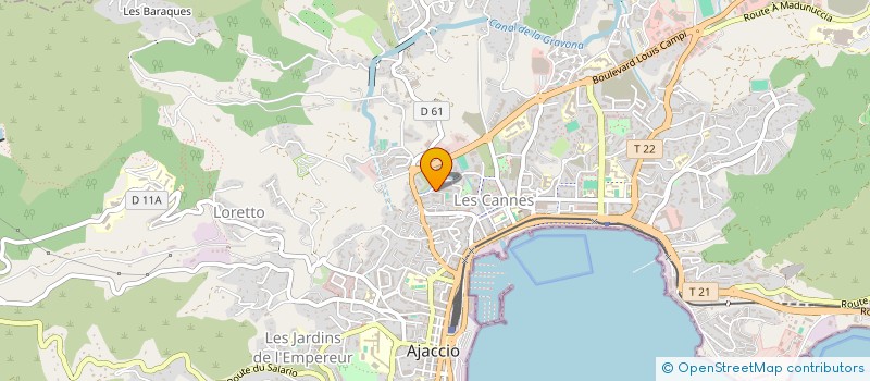 localisation de l'entreprise MONSIEUR MOHAMMED BENOUHOUD à AJACCIO