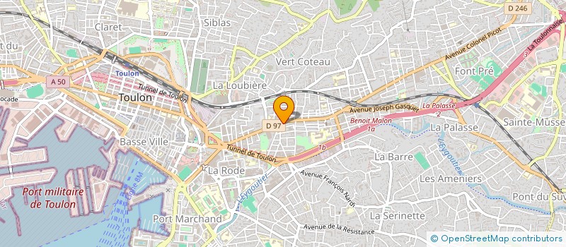 localisation de l'entreprise MONSIEUR MOHAMMED BENSAID  TOULON