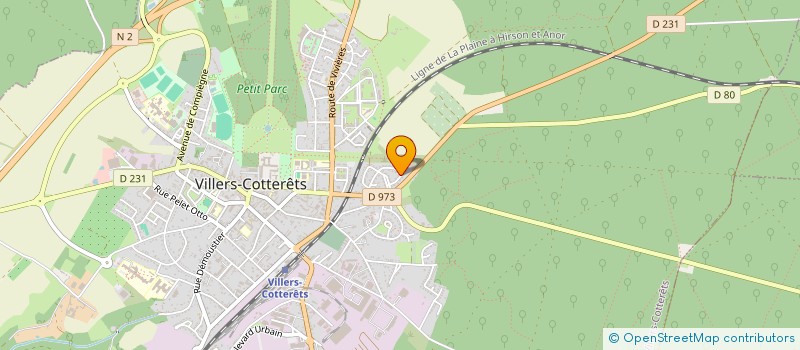 localisation de l'entreprise MONSIEUR MOHAMMED BENSALAH  VILLERS-COTTERETS