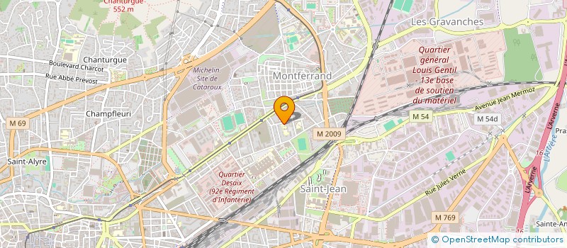 localisation de l'entreprise MONSIEUR MOHAMMED BENSENADA  CLERMONT-FERRAND