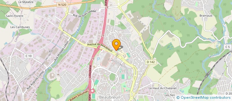 localisation de l'entreprise MONSIEUR MOHAMMED BERROUANE à LIMOGES