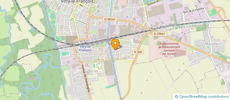 localisation de l'entreprise MONSIEUR MOHAMMED BETTAHAR  VITRY-LE-FRANCOIS