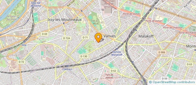 localisation de l'entreprise MONSIEUR MOHAMMED BOUABDALLAOUI  VANVES