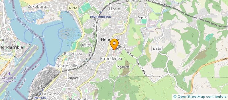 localisation de l'entreprise MONSIEUR MOHAMMED BOUAJAJA RHAZOUANI  HENDAYE