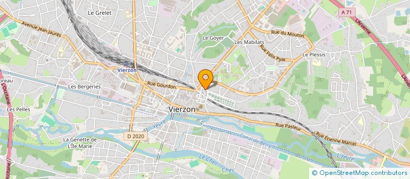 localisation de l'entreprise MONSIEUR MOHAMMED BOUAKKAZ  VIERZON