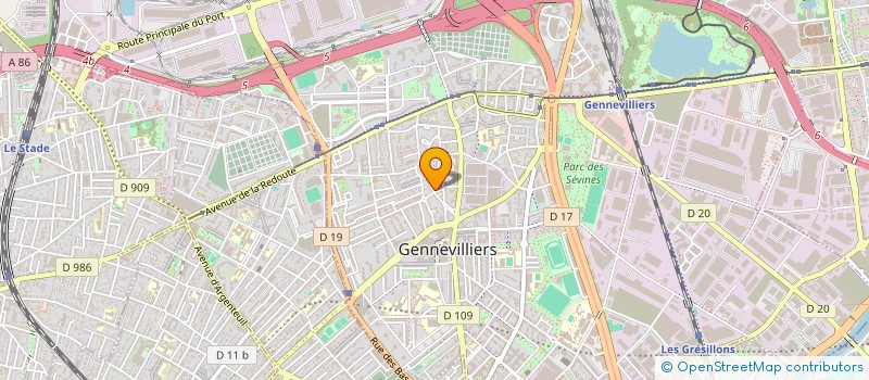 localisation de l'entreprise MONSIEUR MOHAMMED BOUBIA  GENNEVILLIERS