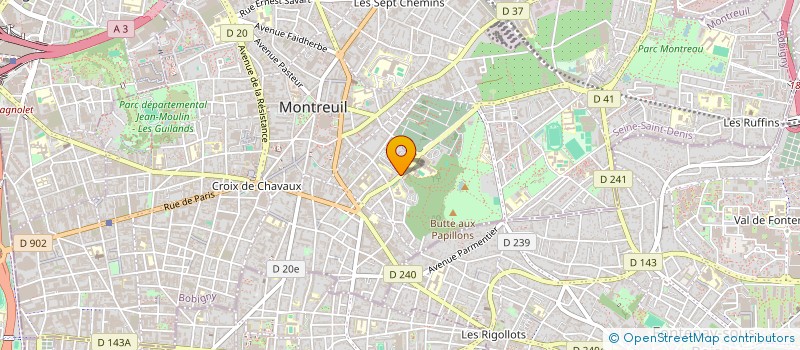 localisation de l'entreprise MONSIEUR MOHAMMED BOUDEDJA à MONTREUIL