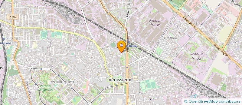 localisation de l'entreprise MONSIEUR MOHAMMED BOUDJELLAL  VENISSIEUX