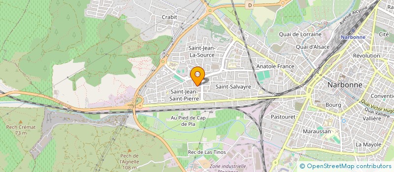 localisation de l'entreprise MONSIEUR MOHAMMED BOUDJERRA  NARBONNE